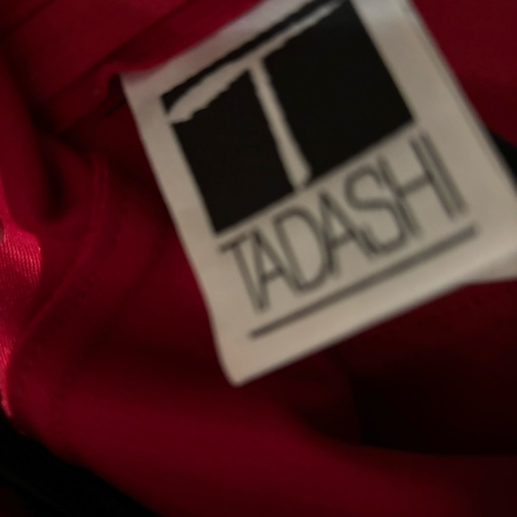 TADASHI SHOJI black with red halter dress!!! - Picture 5 of 6